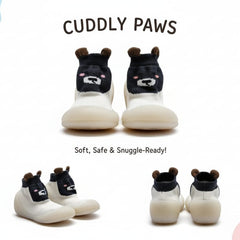 Myau Joy 3 White Bear Running Shoes For Boys & Girls