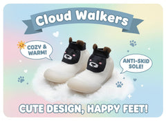 Myau Joy 3 White Bear Running Shoes For Boys & Girls