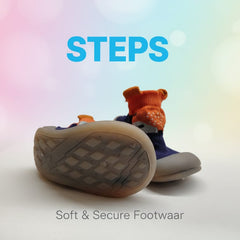 Myau Joy 3 Blue/Orange Running Shoes For Boys & Girls