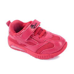 Myau Kids Sneakers, Red color Design, Lightweight, Durable for Everyday Wear 2.5 to 5 Years Kids