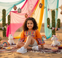 Myau Girls' Glitter Unicorn Slip-On Shoes,Casual Sneakers for 3-8 Years