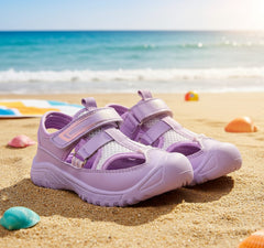Myau Ryan Breathable Sandals for Comfort and Style For Girls (Purple)