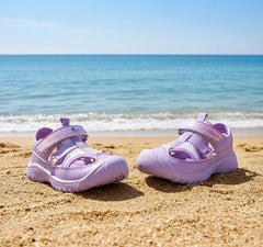 Myau Ryan Breathable Sandals for Comfort and Style For Girls (Purple)