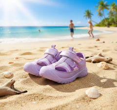 Myau Ryan Breathable Sandals for Comfort and Style For Girls (Purple)