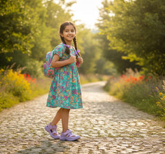 Myau Ryan Breathable Sandals for Comfort and Style For Girls (Purple)