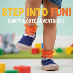 Myau Joy 3 Blue/Orange Running Shoes For Boys & Girls
