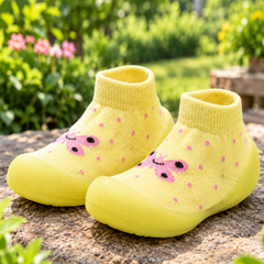 Myau Joy-4 Yellow Running Shoes For Girls