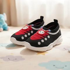 Myau Katty Slip on Casual Boots For Boys & Girls (Black)