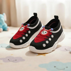 Myau Katty Slip on Casual Boots For Boys & Girls (Black)