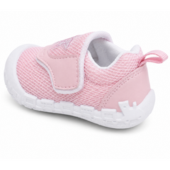 Myau Baby Girls Casual Walking Shoes | Soft Lightweight Mesh | Anti-Slip Velcro Shoes for Toddlers & Infants | Pink