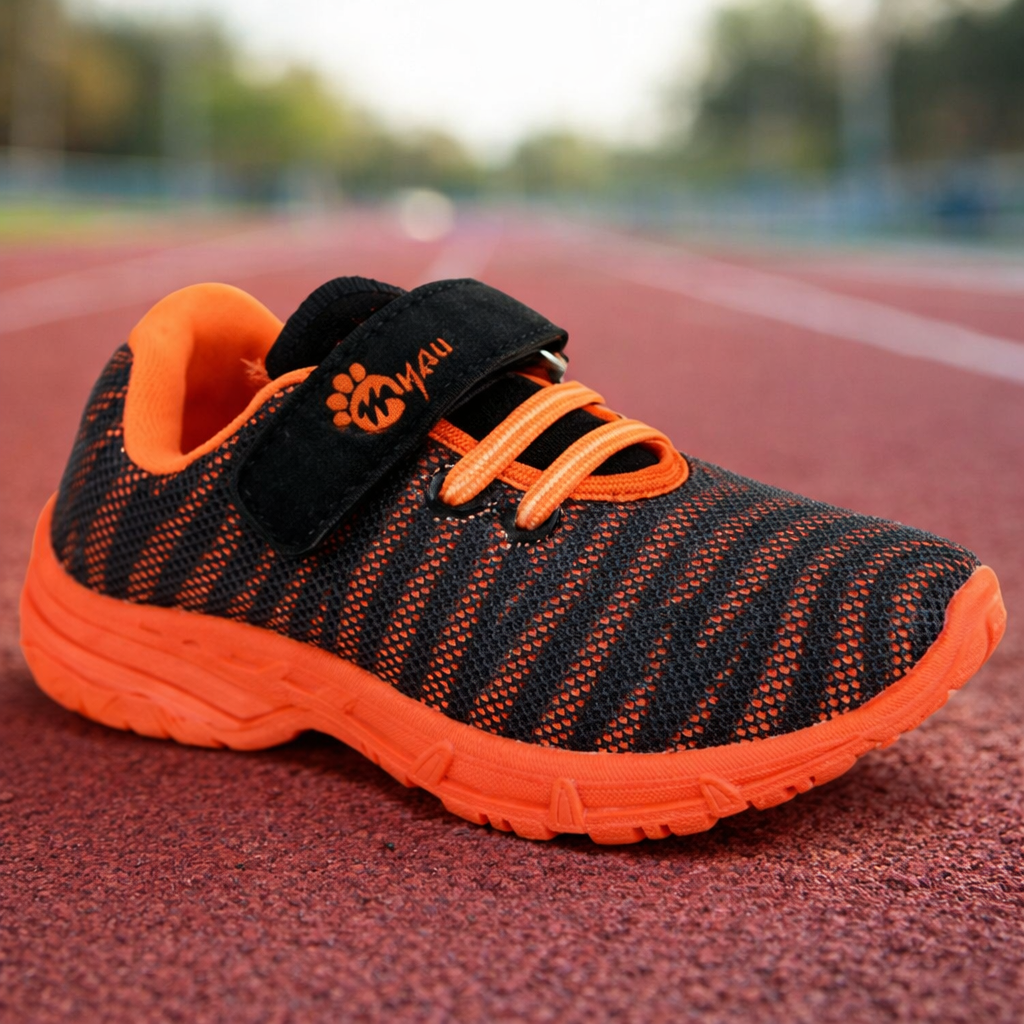Myau Hook & Loop Running Shoes For Boys & Girls