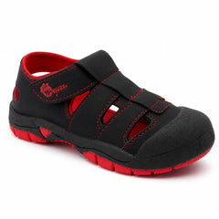 Myau Kids Sport Sandals for Boys & Girls | Lightweight Outdoor Walking Shoes | Breathable Cut-Out Design |  Hook & Loop Strap Casual Sneakers