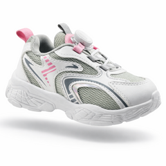 Myau Kids Sports Running Shoes with Rotary Dial Closure – Lightweight Breathable Sneakers for Girls