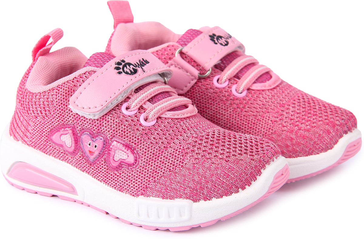 Myau Hook Loop Running Shoes For Girls Pink UK C EURO 24 Pink
