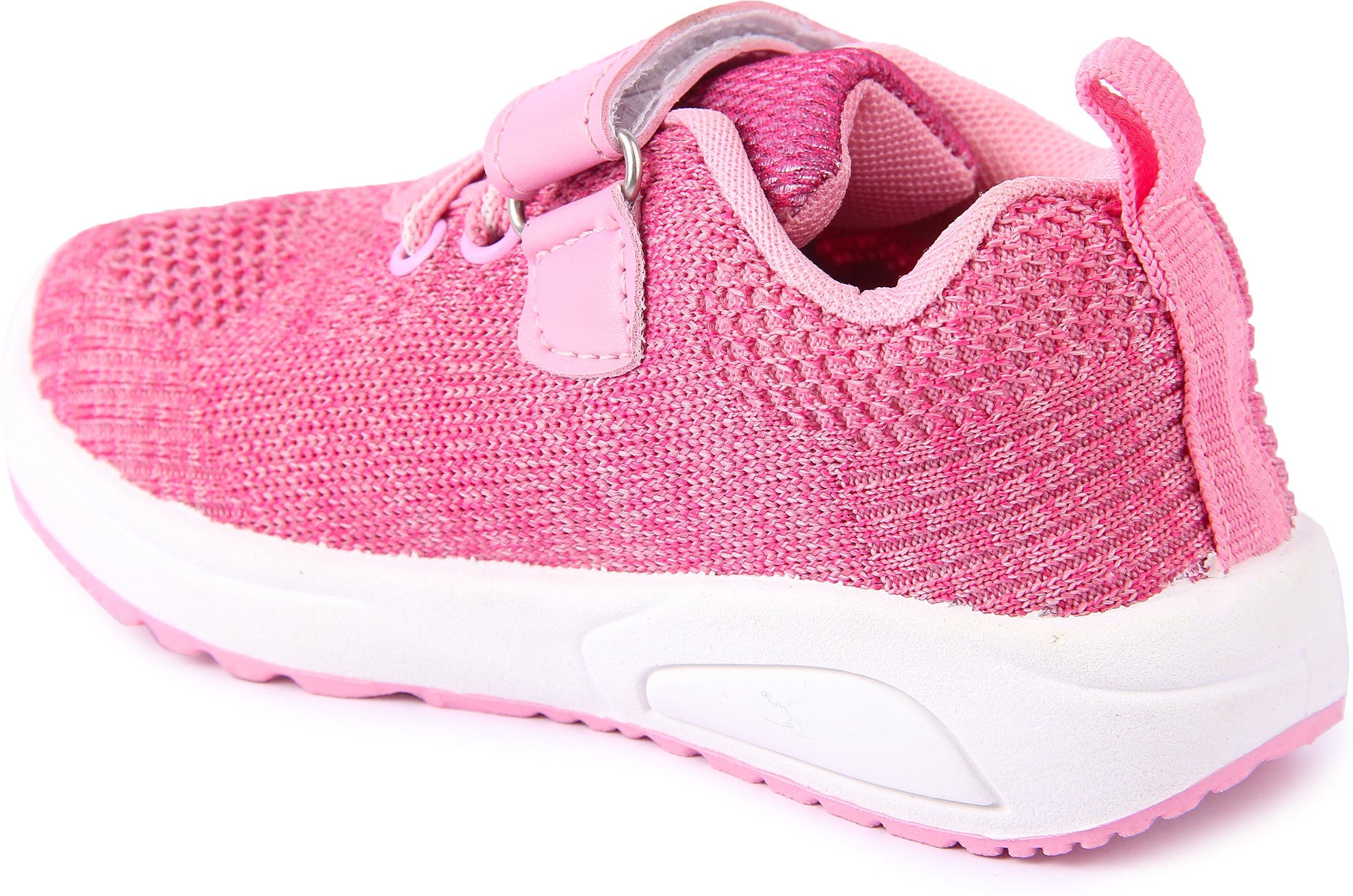 Myau Hook & Loop Running Shoes For Girls Pink