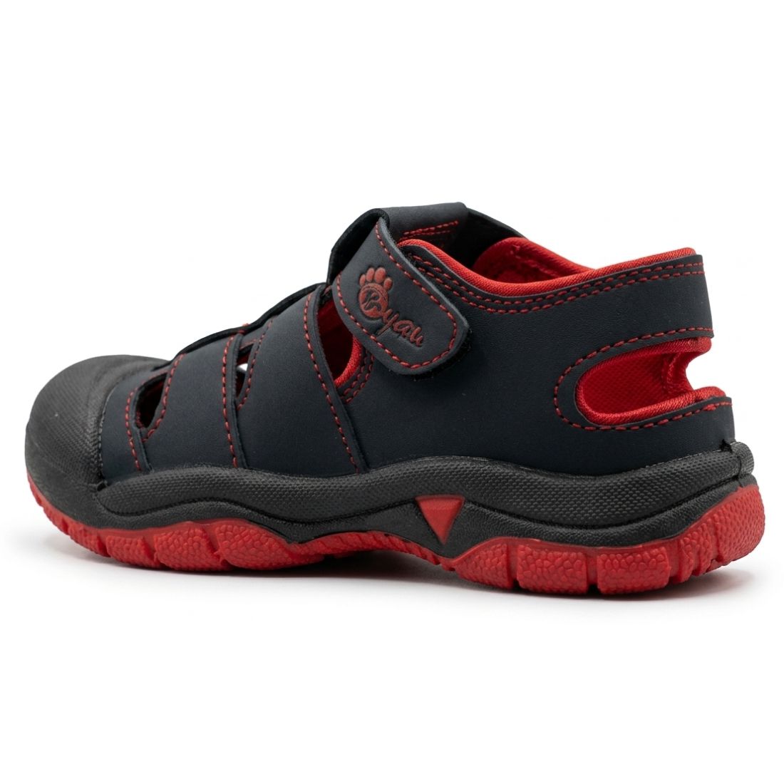 Myau Kids Sport Sandals for Boys & Girls | Lightweight Outdoor Walking Shoes | Breathable Cut-Out Design |  Hook & Loop Strap Casual Sneakers