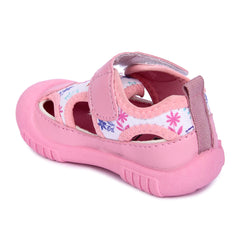 Myau Kity 03 Hook & Loop Shoes For Girls  (Pink)