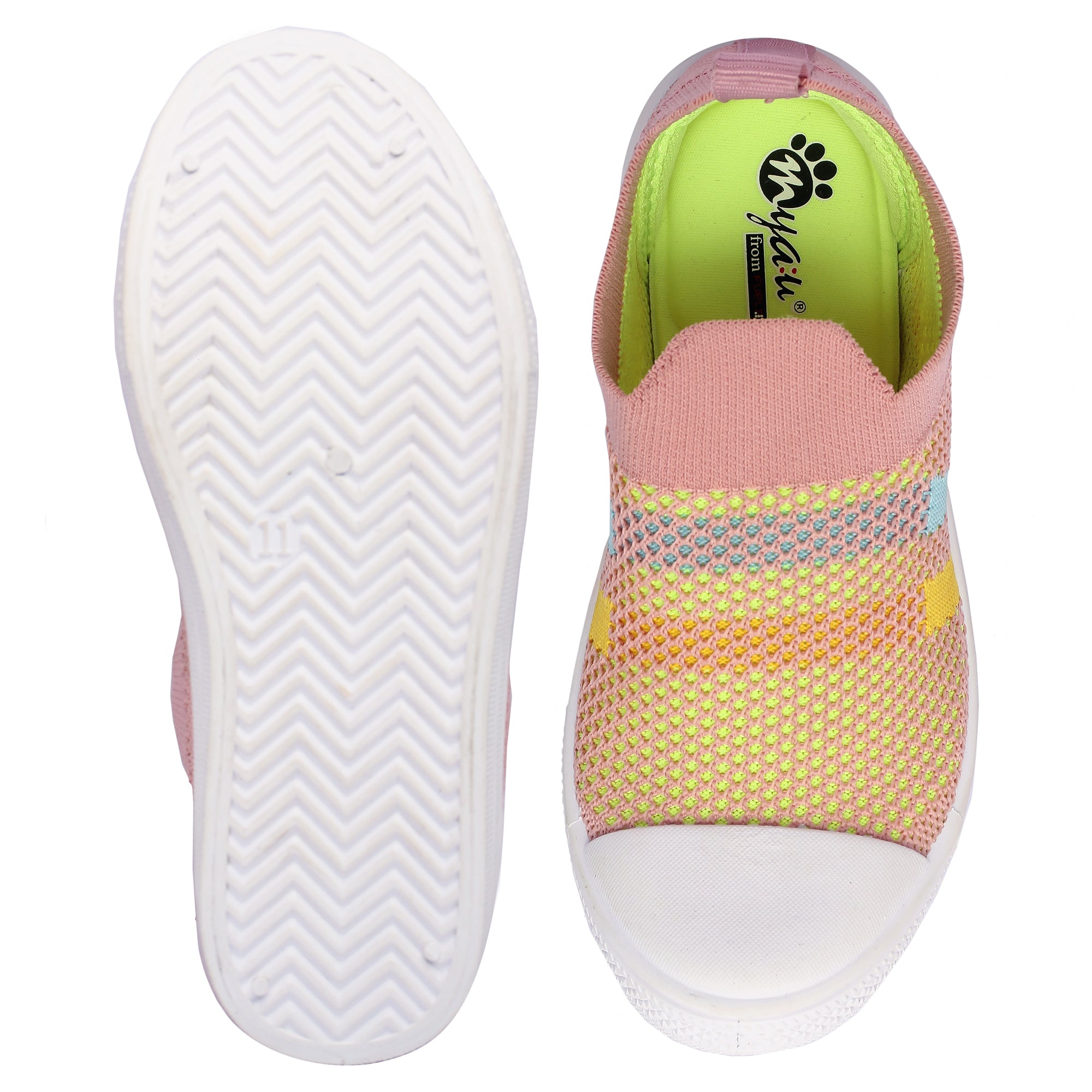 Myau Boys & Girls Slip on Walking Shoes