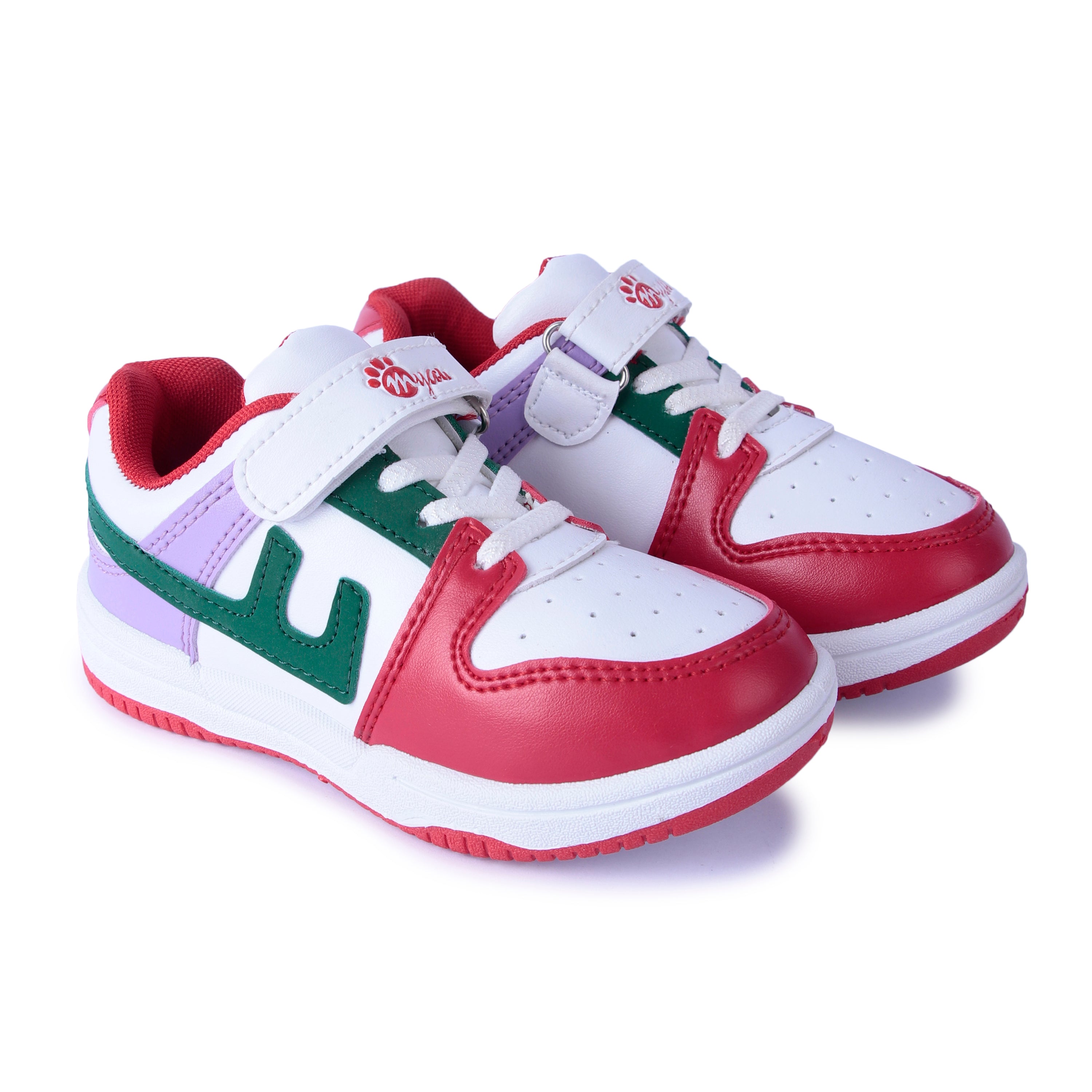 Myau Kids Sneakers, Colourful Design, Lightweight, Durable for Everyday Wear 3 to 8 Years Kids