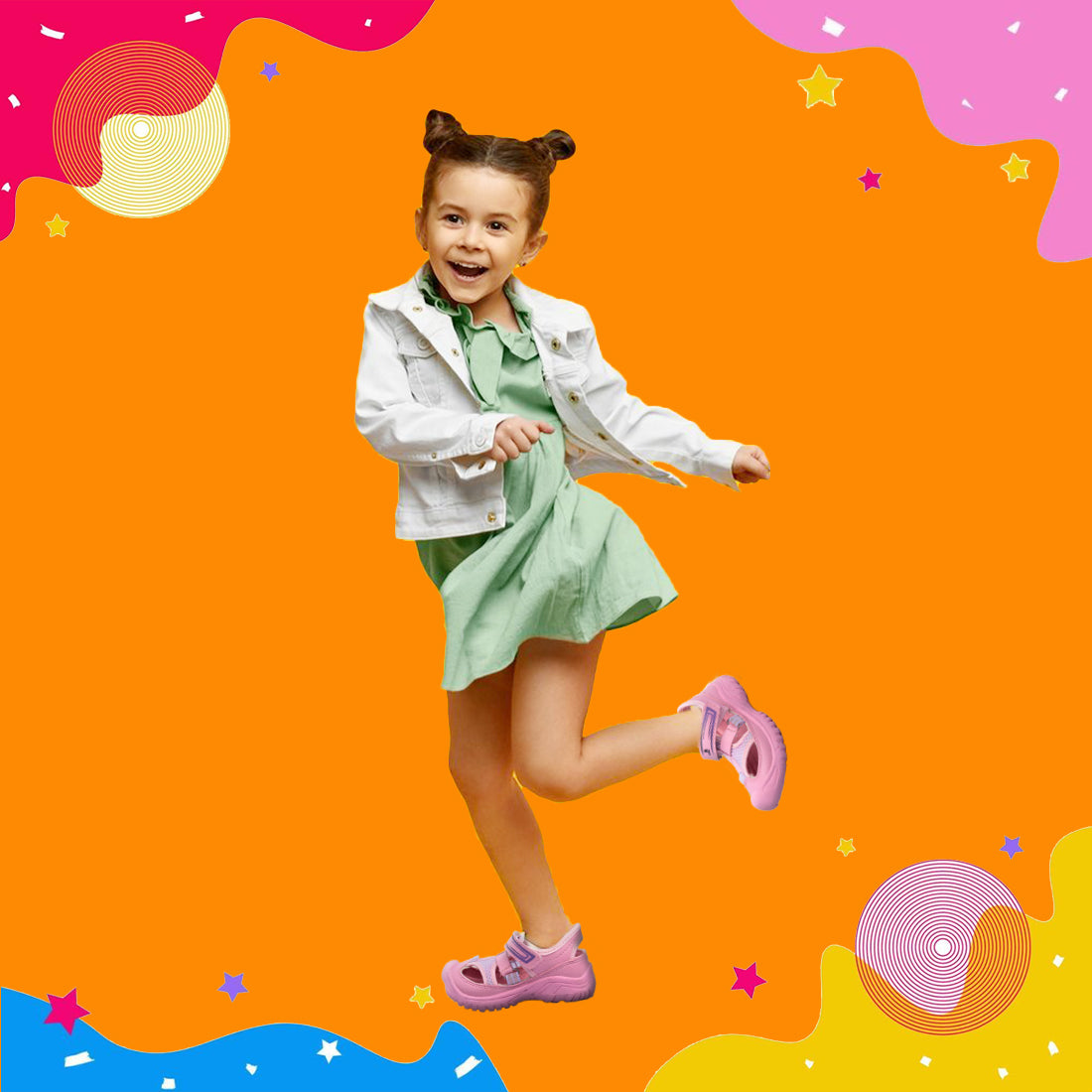 Myau Girls' Glitter Unicorn Slip-On Shoes,Casual Sneakers for 3-8 Years