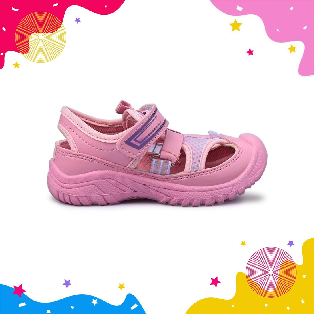 Myau Ryan Breathable Sandals for Comfort and Style For Girls (Pink)