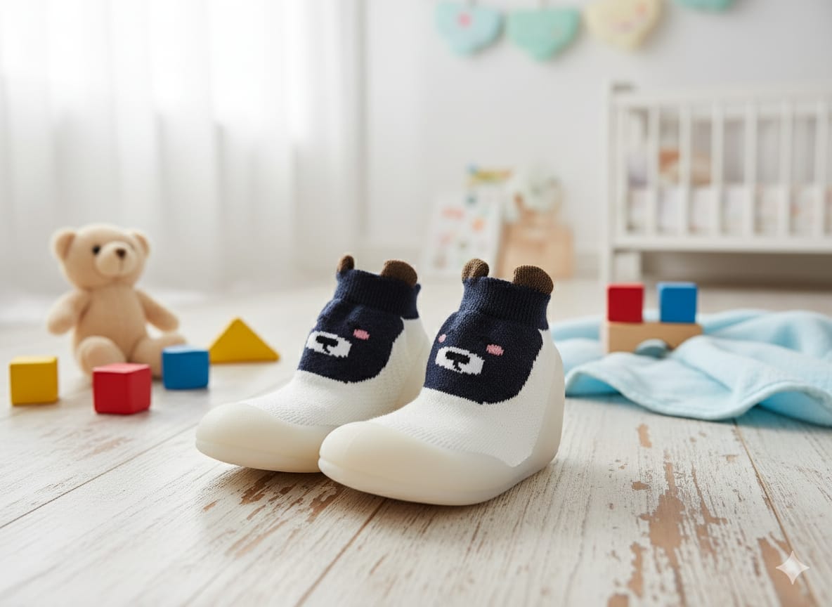 Myau Joy 3 White Bear Running Shoes For Boys & Girls