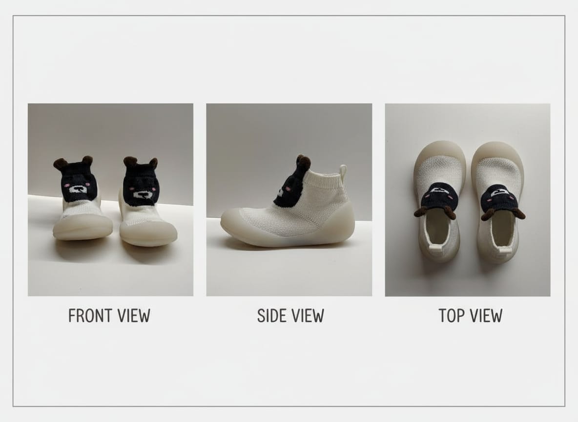 Myau Joy 3 White Bear Running Shoes For Boys & Girls