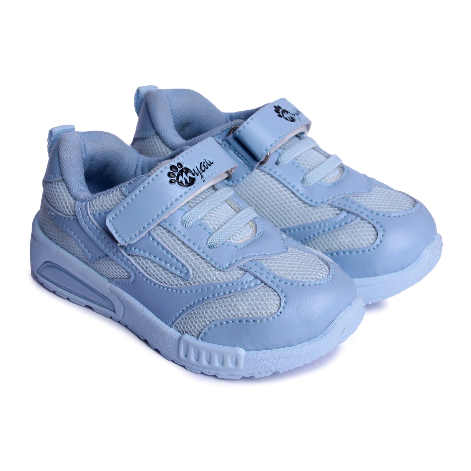 Myau Kids Sneakers, Blue color Design, Lightweight, Durable for Everyday Wear 2.5 to 5 Years Kids