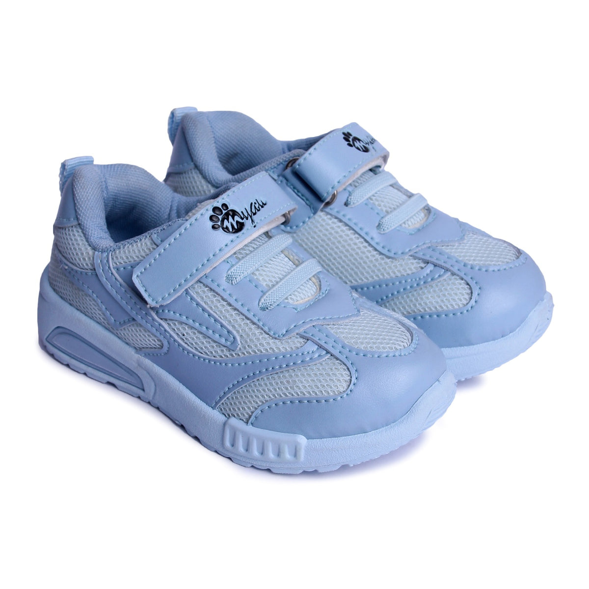 Myau Kids Sneakers, Blue color Design, Lightweight, Durable for Everyday Wear 2.5 to 5 Years Kids