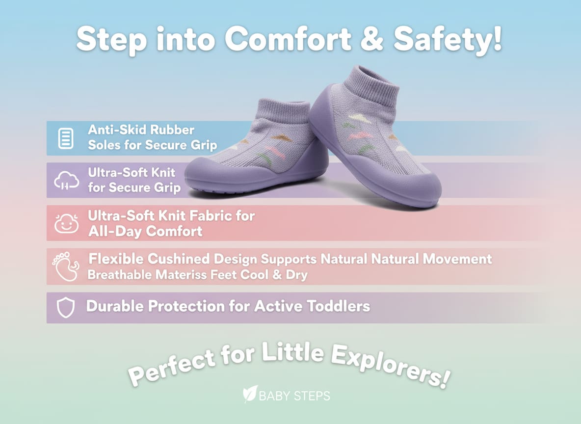 Myau Joy 3 Purple Running Shoes For Boys & Girls