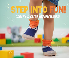 Myau Joy 3 Blue/Orange Running Shoes For Boys & Girls