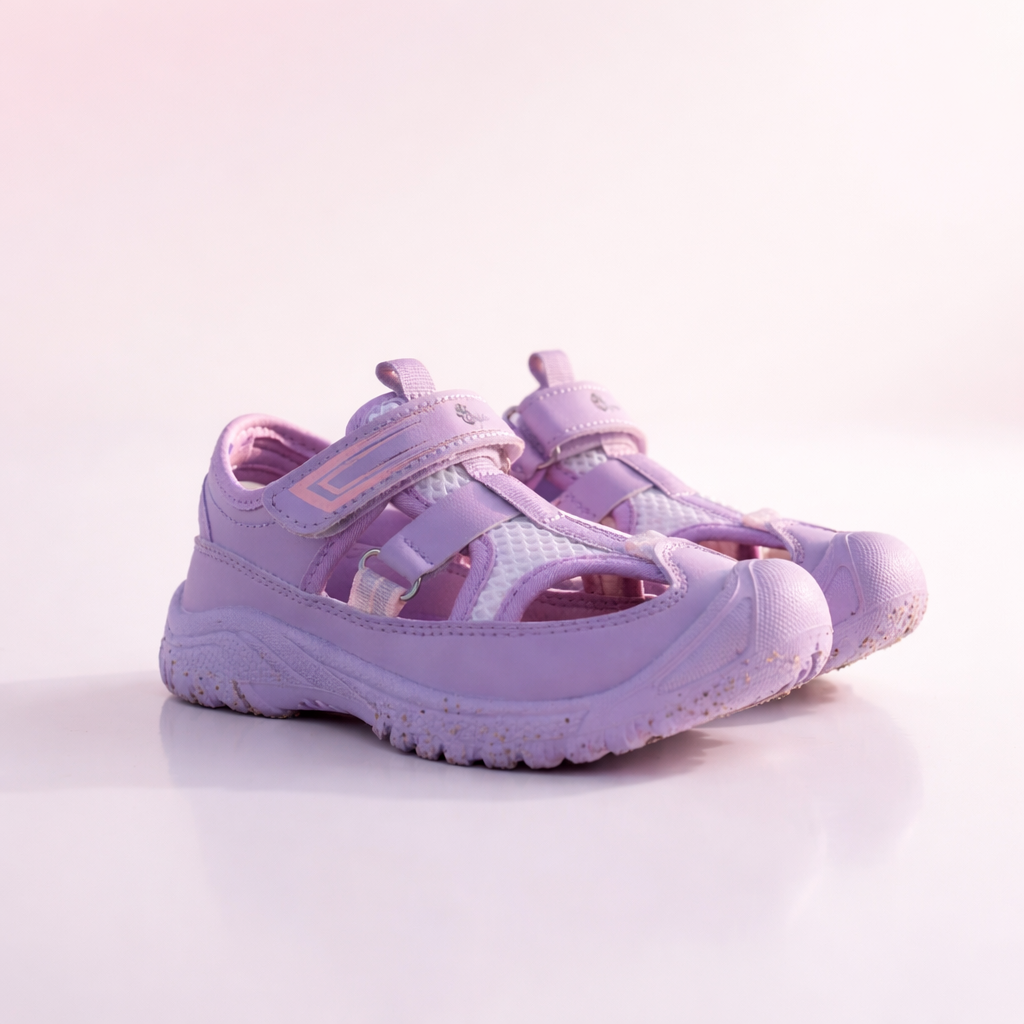 Myau Ryan Breathable Sandals for Comfort and Style For Girls (Purple)
